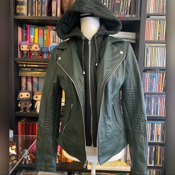 Guess Jackets & Blazers - Guess Faux Leather Jacket retail $180